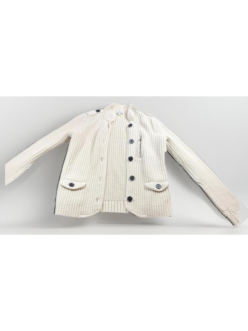 GAP Cream Ribbed Button-Up Sweater Jacket - Picture 3 of 9